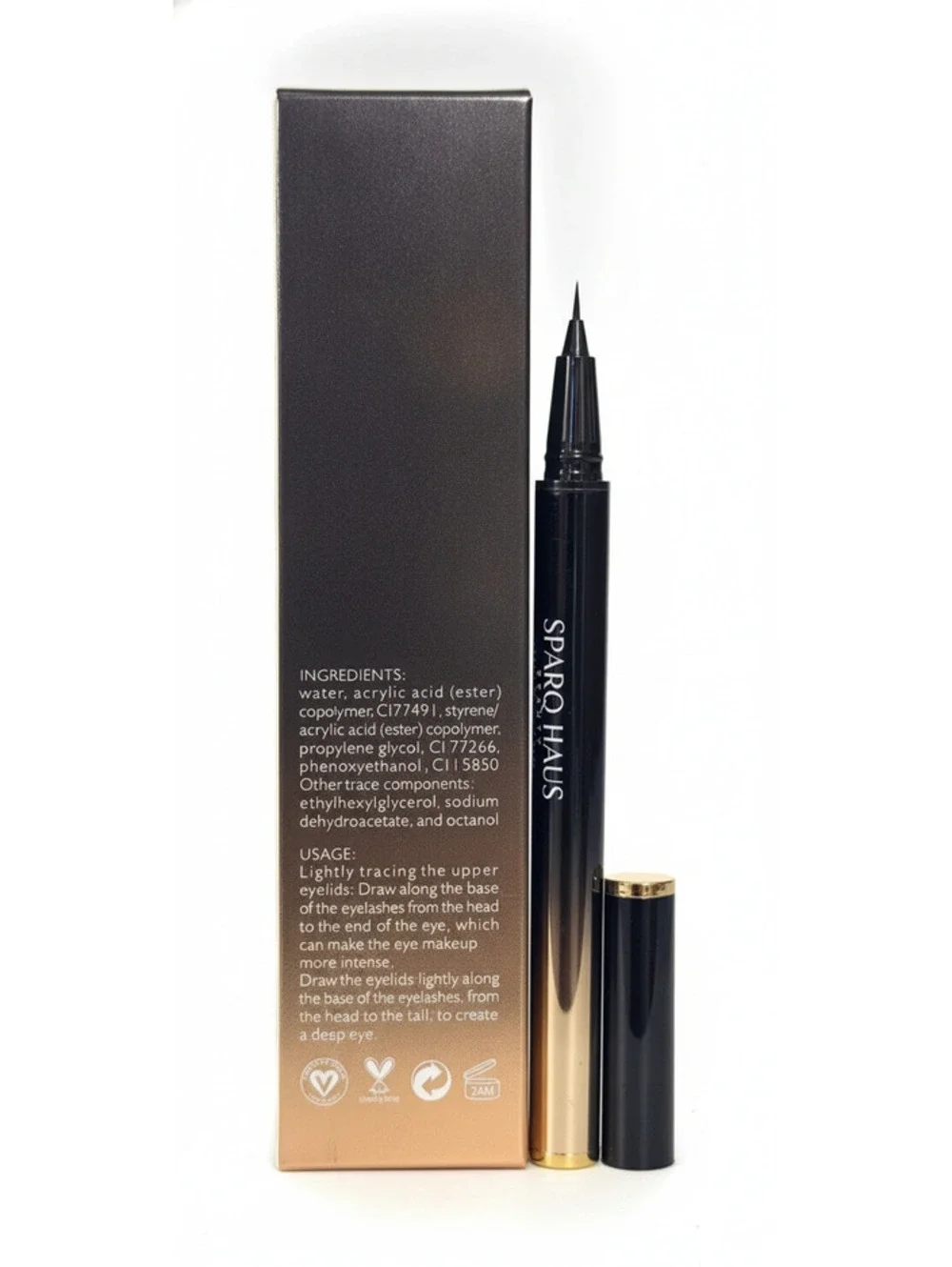 Sparq Haus Beauty Long-lasting Waterproof and Sweat-proof Black Liquid Eyeliner
